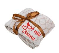 My Custom Style Coperta in Pile, Ricamata #A Mia Nonna# 125x150 (Italiano)