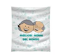 My Custom Style Coperta #Nonni-Migliori Nonni# Plaid 150x100 Peluche Sherpa