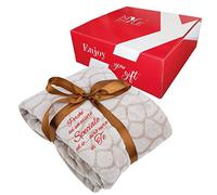 My Custom Style Coperta Plaid Ricamata #Amore-Speciale#125x149 Extra Morbida +conf.Regalo