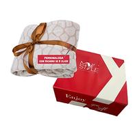 My Custom Style Coperta Ricamata Personalizzata a Tema #Amore# da 125x149cm in Confezione Regalo.