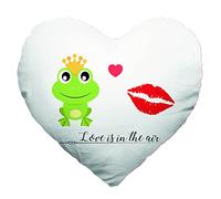 My Custom Style Cuscino#San Valentino-Ranocchio#Cuore Microfibra Fullprint 30x30