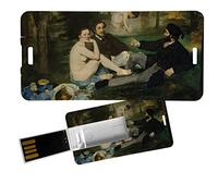 My Custom Style Pen Drive USB 3x6x0,03cm#arte-Colazione sull'erba, Manet#16Gb