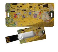 My Custom Style Pen Drive USB 3x6x0,03cm#arte-Il Bacio, Klimt#4Gb