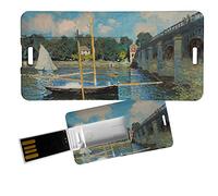 My Custom Style Pen Drive USB 3x6x0,03cm#arte -Ponte, Monet#4Gb