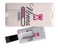My Custom Style Pen Drive USB 3x6x0,03cm#Festa nonni-Nonna Loading#8Gb