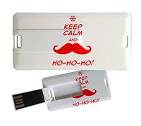 My Custom Style Pen Drive USB 3x6x0,03cm#Natale-KeepCalm#4Gb