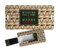 My Custom Style Pen Drive USB 3x6x0,03cm#Natale - Merry Christmas 3#8Gb
