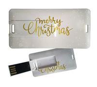 My Custom Style Pen Drive USB 3x6x0,03cm#Natale - Merry Christmas 7#4Gb
