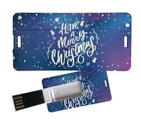 My Custom Style Pen Drive USB 3x6x0,03cm#Natale - Merry Christmas 8#4Gb