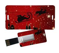 My Custom Style Pen Drive USB 3x6x0,03cm#Natale-MerryChristmas10#16Gb