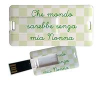 My Custom Style Pen Drive USB 3x6x0,03cm#Nonni-Mia Nonna#16Gb