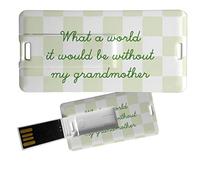 My Custom Style Pen Drive USB 3x6x0,03cm#Nonni-My Grandmother#32Gb