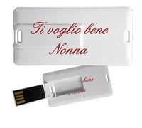 My Custom Style Pen Drive USB 3x6x0,03cm#Nonni-Nonna bene#16Gb