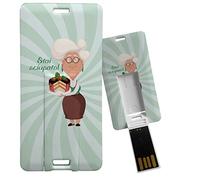 My Custom Style Pen Drive USB 3x6x0,03cm#Nonni-Nonna Cuoca#32Gb