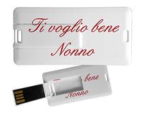 My Custom Style Pen Drive USB 3x6x0,03cm#Nonni-Nonno bene#32Gb
