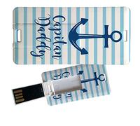 My Custom Style Pen Drive USB 3x6x0,03cm#Papà-Capitan#8Gb