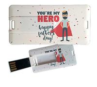 My Custom Style Pen Drive USB 3x6x0,03cm#Papà-HappyFather5#32Gb