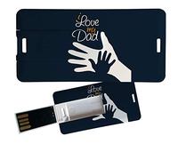 My Custom Style Pen Drive USB 3x6x0,03cm#Papà-LoveDad4#32Gb