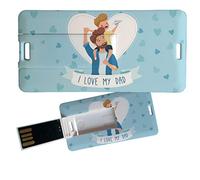 My Custom Style Pen Drive USB 3x6x0,03cm#Papà-LoveDad5#8Gb