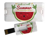 My Custom Style Pen Drive USB 3x6x0,03cm#Summer Time - Rock Cocomero#8Gb