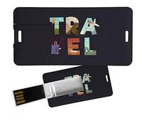 My Custom Style Pen Drive USB 3x6x0,03cm#Summer Time - Travel#16Gb