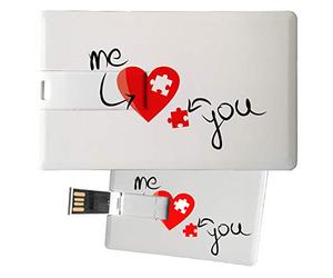My Custom Style Pen Drive USB 8,3x5,2x0,03cm#Amore-Me and You#8Gb