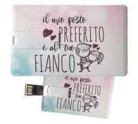 My Custom Style Pen Drive USB 8,3x5,2x0,03cm#Amore-Posto#8Gb