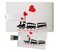 My Custom Style Pen Drive USB 8,3x5,2x0,03cm#Amore-Treno Amore#8Gb