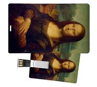 My Custom Style Pen Drive USB 8,3x5,2x0,03cm#arte-Gioconda, Leonardo#8Gb
