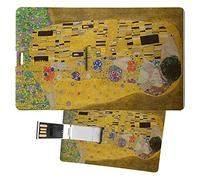 My Custom Style Pen Drive USB 8,3x5,2x0,03cm#arte-Il Bacio, Klimt#8Gb