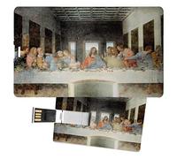My Custom Style Pen Drive USB 8,3x5,2x0,03cm#arte-L'ultima cena, Leonardo#32Gb