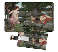 My Custom Style Pen Drive USB 8,3x5,2x0,03cm#arte-Narciso, Waterhouse#16Gb