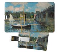 My Custom Style Pen Drive USB 8,3x5,2x0,03cm#arte -Ponte, Monet#8Gb