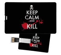My Custom Style Pen Drive USB 8,3x5,2x0,03cm#Halloween-Keep Calm and Kill#16Gb