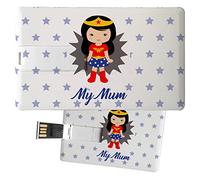 My Custom Style Pen Drive USB 8,3x5,2x0,03cm#Mamma SuperMum#8Gb