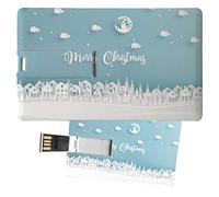 My Custom Style Pen Drive USB 8,3x5,2x0,03cm#Natale - Merry Christmas 2#32Gb