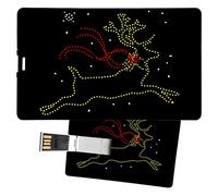 My Custom Style Pen Drive USB 8,3x5,2x0,03cm#Natale-Renna#16Gb
