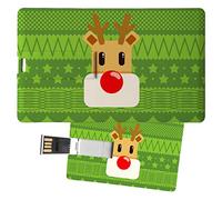My Custom Style Pen Drive USB 8,3x5,2x0,03cm#Natale-TextureRenna#8Gb