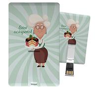My Custom Style Pen Drive USB 8,3x5,2x0,03cm#Nonni-Nonna Cuoca#16Gb