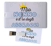 My Custom Style Pen Drive USB 8,3x5,2x0,03cm#Nonni-Re Abbracci#16Gb