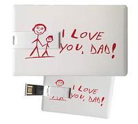 My Custom Style Pen Drive USB 8,3x5,2x0,03cm#Papà-LoveDad1#8Gb
