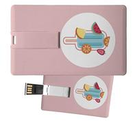 My Custom Style Pen Drive USB 8,3x5,2x0,03cm#Summer Time - Ice Cream#16Gb