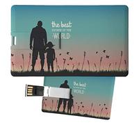My Custom Style Pen Drive USB 8,3x5,2x0,03cm#The best dad in the world#32Gb