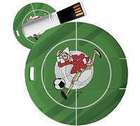 My Custom Style Pen Drive USB tonda 4,3cm-0,3mm#Pinocchio-Calcio#4Gb