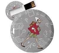 My Custom Style Pen Drive USB tonda 4,3cm-0,3mm#Pinocchio-Scuola#8Gb