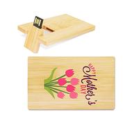 My Custom Style PenDrive USB legno card 8,9x5,4x1,3cm#Mamma HappyDay1#16Gb