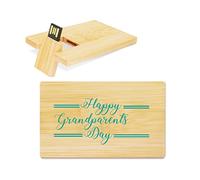 My Custom Style PenDrive USB legno card 8,9x5,4x1,3cm#Nonni-Grand parent#16Gb