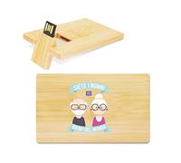 My Custom Style PenDrive USB legno card 8,9x5,4x1,3cm#Nonni-Nonni+#16Gb