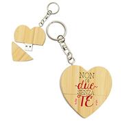 My Custom Style PenDrive USB legno cuore 5x5,3x1cm#Amore-2 SenzaTe#16Gb