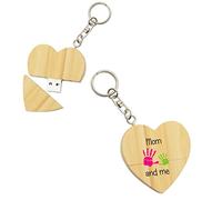 My Custom Style PenDrive USB legno cuore 5x5,3x1cm#Mamma Mom and Me#16Gb